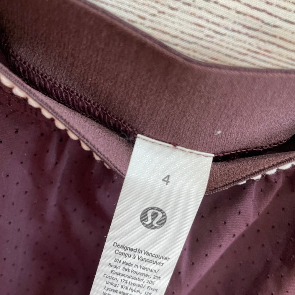 NEW WITH TAGS LULULEMON PERFORATED NARROW AISTB TENNIS SKORT - Picture 10 of 10